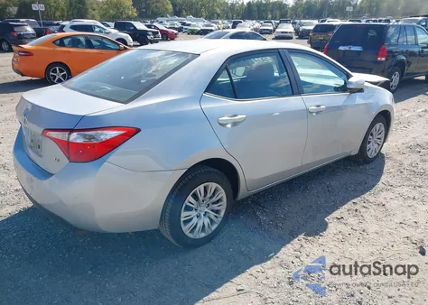 2014 Toyota Corolla Le из США, поврежденный, VIN 5YFBURHE0EP110013